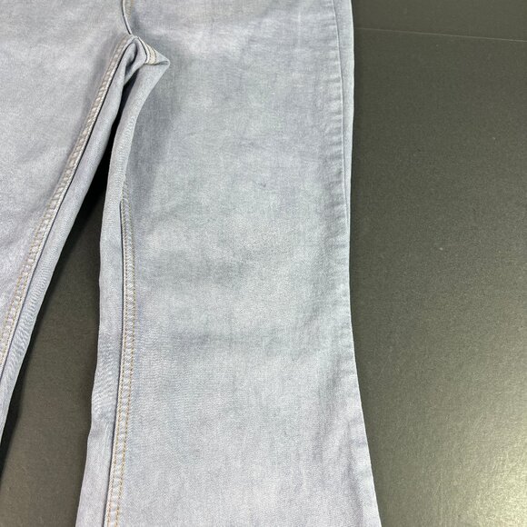 We The Free Jeans Women's 27x30* Curvy High Rise Flare Purple Faded Denim Tag 28 - Picture 4 of 16